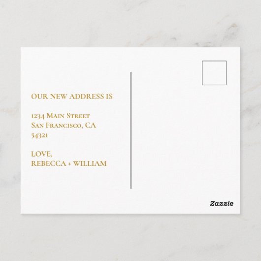 新エレガント住所ヴィンテージ鍵発表P ポストカード (裏面)