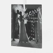 新エレガント婚の写真メリーと結婚した ガラスオーナメント (正面左)