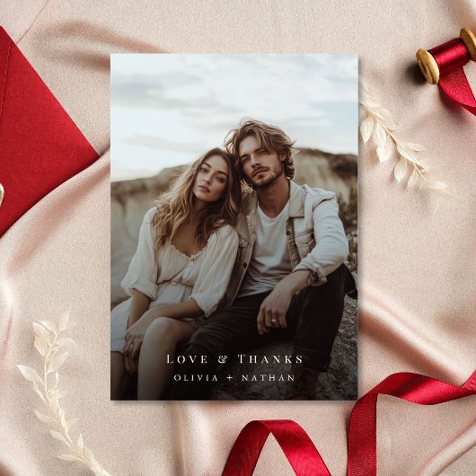 新エレガント婚の愛と感謝していの結婚写真 シーズンカード