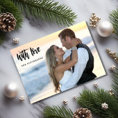 新エレガント婚初めてのクリスマス写真 シーズンカード