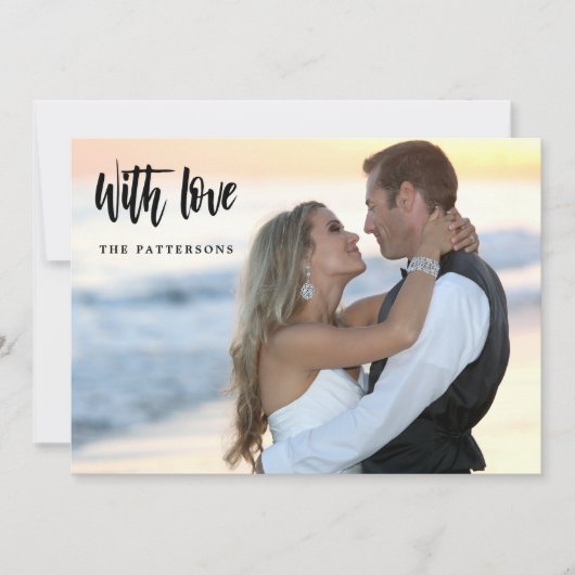 新エレガント婚初めてのクリスマス写真 シーズンカード (正面)