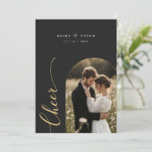 新エレガント婚応援スクリプト写真クリスマスカード シーズンカード (スタンド正面)