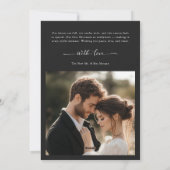 新エレガント婚応援スクリプト写真クリスマスカード シーズンカード (裏面)