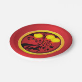 新エレガント年の馬中国の金ゴールド灯ろう ペーパープレート (アングル)