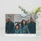 新エレガント年ミニマル応援家族Photo Holid シーズンカード (スタンド正面)
