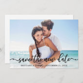 新エレガント日救付き写真カード セーブザデート (正面/裏面)