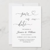 新エレガント期救延期されたミニマル主義 招待状 (正面)