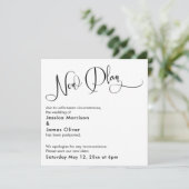 「新エレガント案」が延期結婚カード 招待状 (スタンド正面)