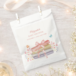 新エレガント章フローラボウブック赤ちゃんシャワー フェイバーバッグ