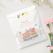 新エレガント章フローラボウブック赤ちゃんシャワー フェイバーバッグ (封をした状態)