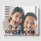 新エレガント規の結婚写真名 ゲストブック (正面)