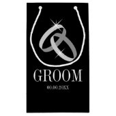 新エレガント郎新結婚婦の抱き枕 スモールペーパーバッグ (裏面)