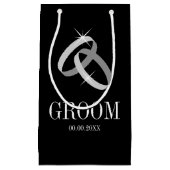 新エレガント郎新結婚婦の抱き枕 スモールペーパーバッグ (正面)