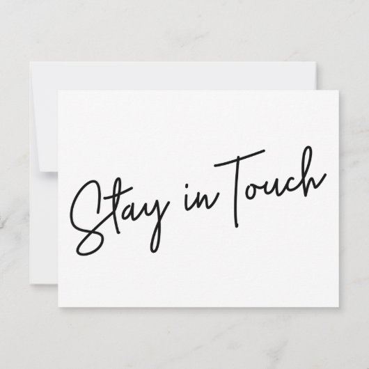 新カジュアルしい住所白黒のお知らせ ノートカード (裏面)