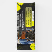 新カスタマイズ中古タイヤ自動修理サービスバーン 横断幕 (縦)