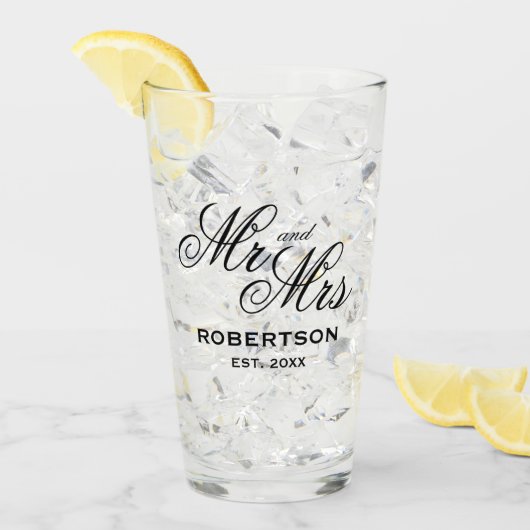 新カスタムしいためにミセス結婚ズの眼鏡結婚鏡 タンブラーグラス (アイス正面)