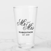 新カスタムしいためにミセス結婚ズの眼鏡結婚鏡 タンブラーグラス (正面)