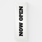 新カスタムしいビジネスをオープンするカラー白黒 横断幕 (縦)