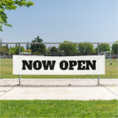 新カスタムしいビジネス白黒をオープン 横断幕 (インサイチュ)