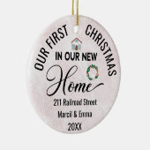 新カスタムしいホームでの初めてのクリスマス2023 セラミックオーナメント (右)