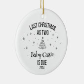 新カスタムしい両親としてクリスマス1位 セラミックオーナメント (右)
