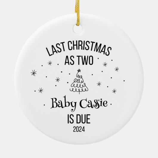 新カスタムしい両親としてクリスマス1位 セラミックオーナメント (裏面)