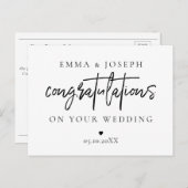 新カスタム婚のおモダンめでとうご夫婦 ポストカード (正面/裏面)