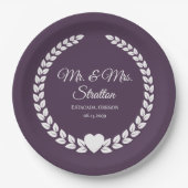 新カスタム婚の新婦さん ペーパープレート (正面)