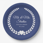 新カスタム婚の新婦さん ペーパープレート (正面)