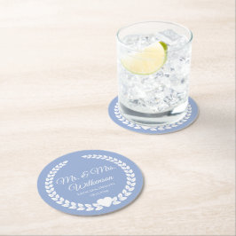 新カスタム婚の新婦さん ラウンドペーパーコースター