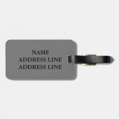 新カスタム婚の荷物タグ – パーソナライズされた ラゲッジタグ (裏面横)