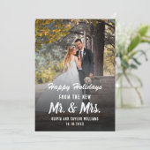 新カスタム婚初めてのクリスマス シーズンカード (スタンド正面)