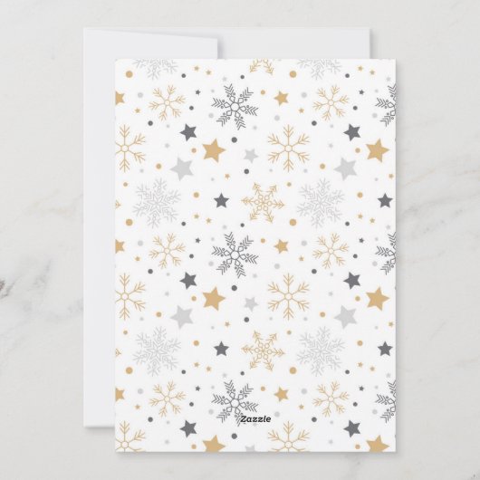 新カスタム婚初めてのクリスマス シーズンカード (裏面)