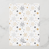 新カスタム婚初めてのクリスマス 箔シーズンカード (裏面)