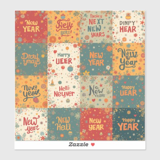 新カスタム年用のビニール切りシール シール (シート)