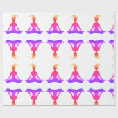 新カラフルめい想年光沢ラッピング紙 ラッピングペーパー (フラット)