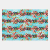 新カラフル中国の辰年2024 ラッピングペーパーシート (正面3)