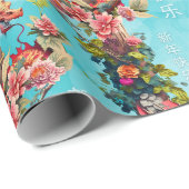 新カラフル中国の辰年2024 ラッピングペーパー (ロールコーナー)