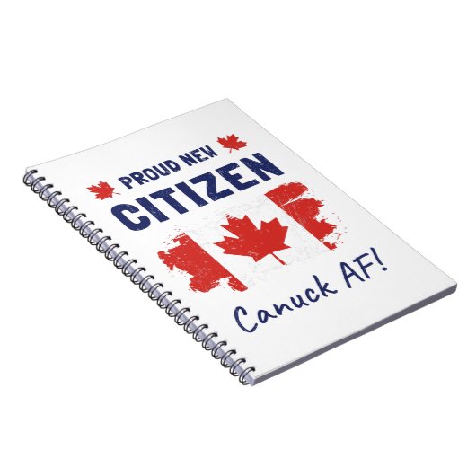 新カ誇りを持ったナダ市民、市民権式 ノートブック (右側)