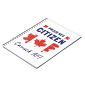 新カ誇りを持ったナダ市民、市民権式 ノートブック (左側)