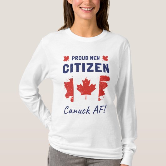 新カ誇りを持ったナダ市民、市民権式 Tシャツ (正面)