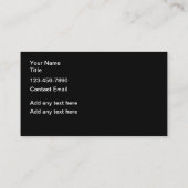 新クール車のモダン名刺 名刺 (裏面)