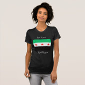 新シリア無料の自由のポスト革命国旗 Tシャツ (正面フル)