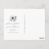 新シンプルしい家に引っ越したの緑 ポストカード (裏面)