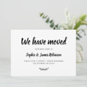 新シンプルしい自宅移転のお知らせ 招待状 (スタンド正面)