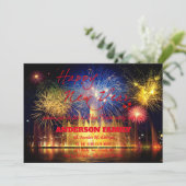 新シンプル年の花火 招待状 (スタンド正面)