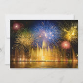 新シンプル年の花火 招待状 (裏面)