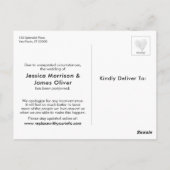 新シンプル案の更新が延期結婚された ポストカード (裏面)