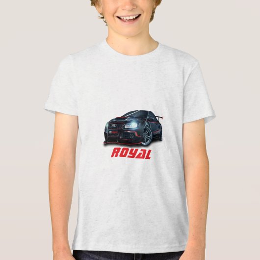 新スタイリッシュ王室の男の子Tシャツ トライブレンドTシャツ (正面)