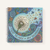 新スタートの魔法に期待 Spiral Notebook ノートブック (正面)